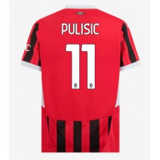 AC Milan Christian Pulisic #11 Hjemmedrakt 2024-25 Kortermet